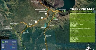 rinjani trekking 4d3n sembalun torean map